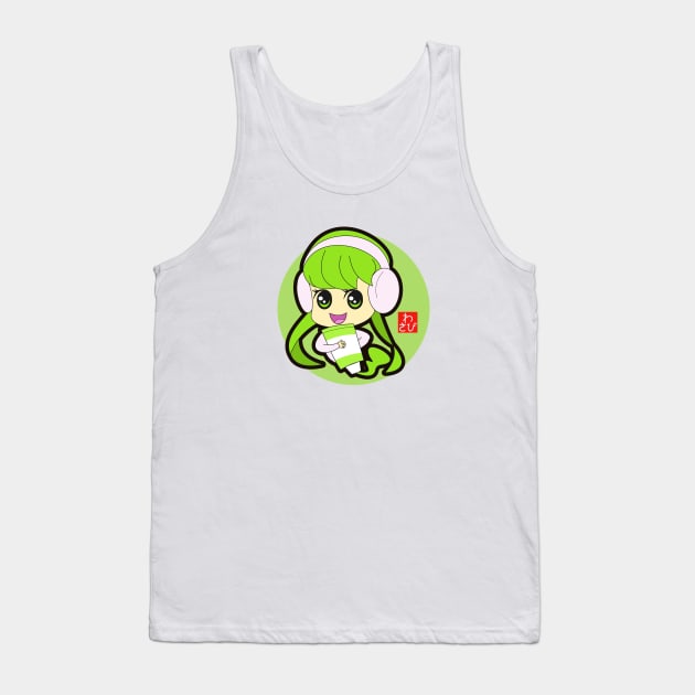 Wasabi Girl Tank Top by Johnitees